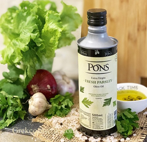 Оливковое масло Extra Virgin со свежей петрушкой Pons